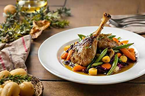 Quels légumes pour accompagner des cuisses de canard confites