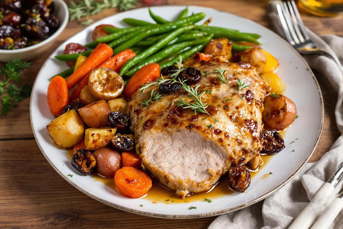 Quels légumes pour accompagner un rôti de porc aux pruneaux