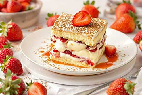 Un tiramisu aux fraises printanier inspiré par Yotam Ottolenghi