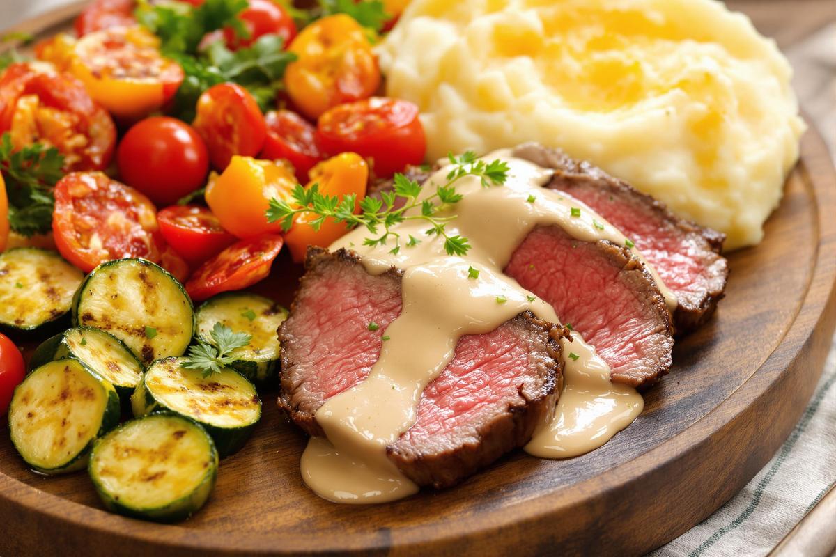 Filet mignon au chorizo et crème onctueuse
