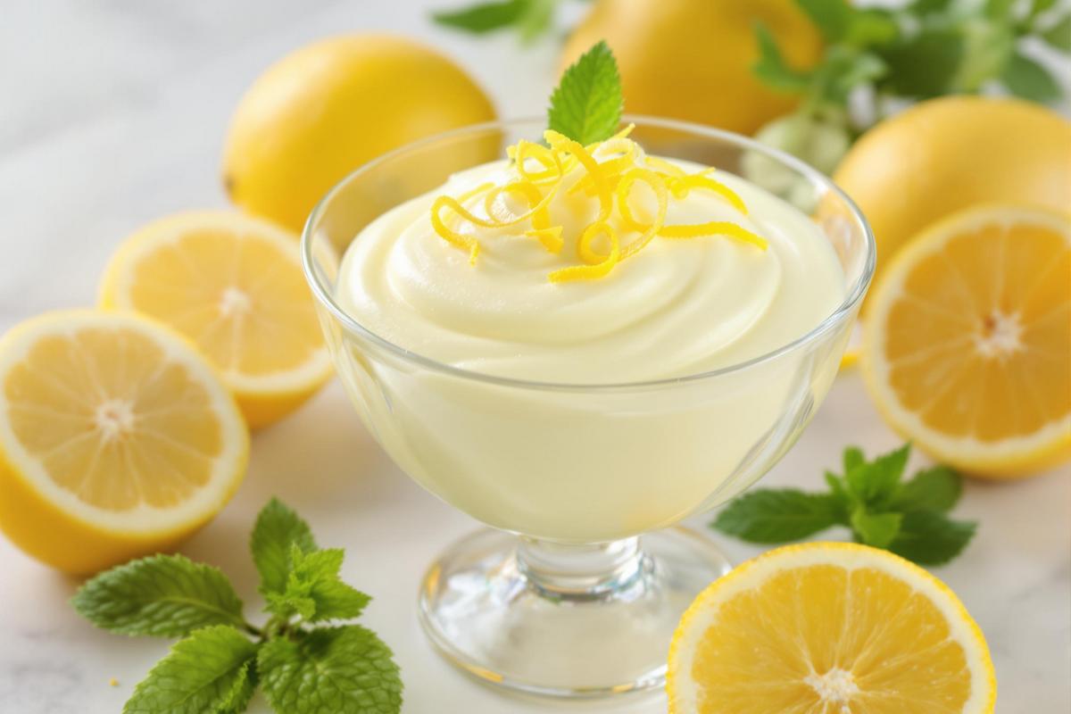Mousse au citron facile et rafraîchissante