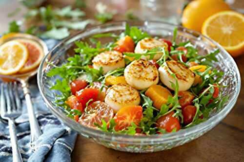 Salade de saint-jacques aux agrumes
