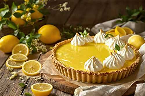 Tarte au citron de grand-mère facile et acidulée