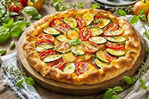 Tarte aux courgettes et tomates d’été