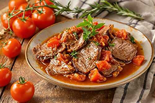 Sauce tomate pour langue de bœuf