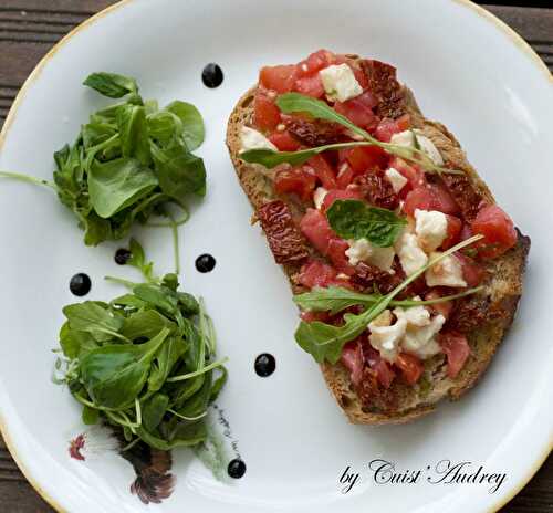 Bruschetta aux 2 tomates