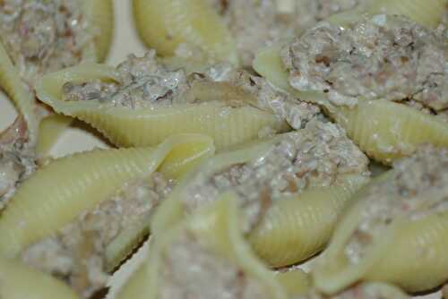 Conchiglionis farcis aux champignons