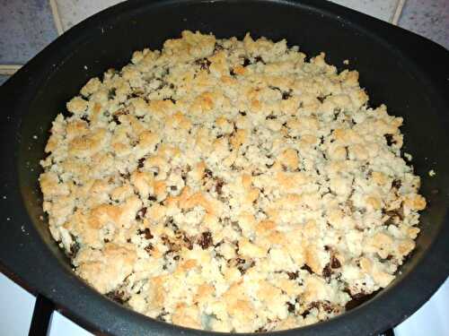 Crumble poires chocolat