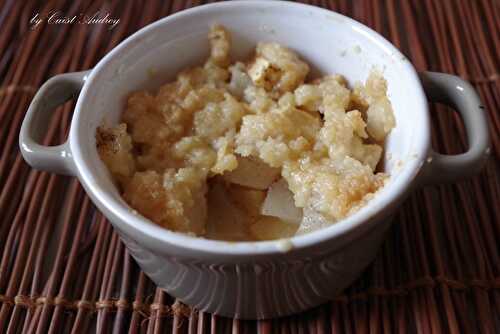 Crumble pommes - poires