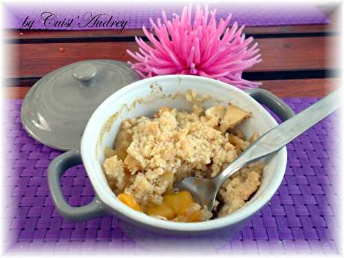 Crumble vanillé aux nectarines