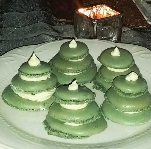 Mini sapins en macarons