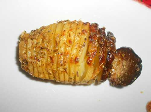 Pommes de terre en éventail