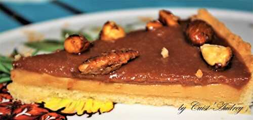 Tarte au caramel et aux fruits secs de Christophe Adam