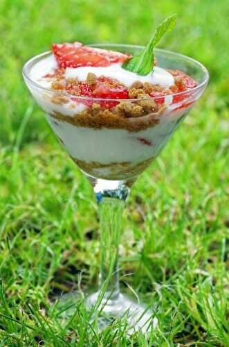 Verrine fraises spéculos