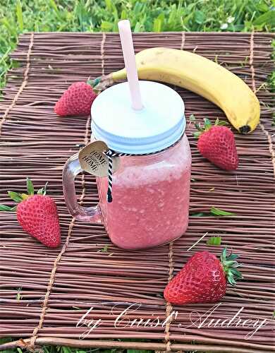 Smoothie banane fraise sans lait