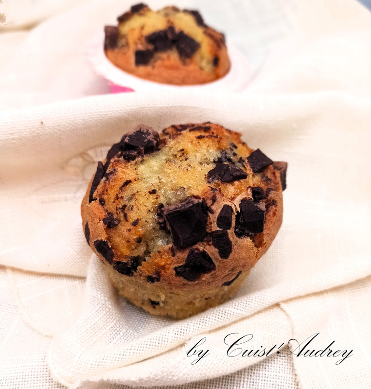 Muffins moelleux aux pépites de chocolat