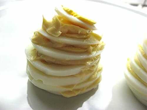 Millefeuille d'oeuf dur mayonnaise