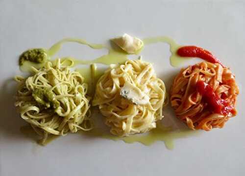 CulinoTests - Pâtes aux couleurs du drapeau italien
