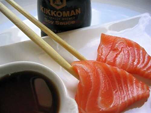 CulinoTests - Saumon cru à la japonaise : sashimi 