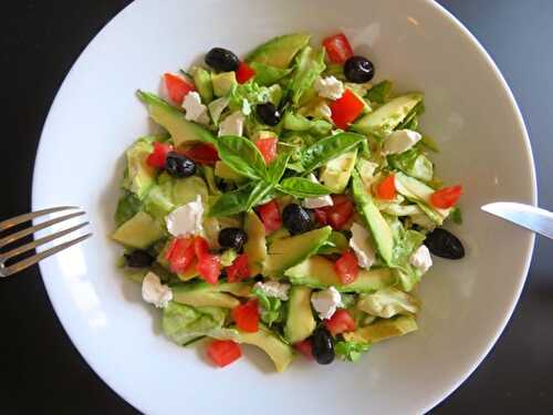 Une jolie salade fraîche et vitaminée