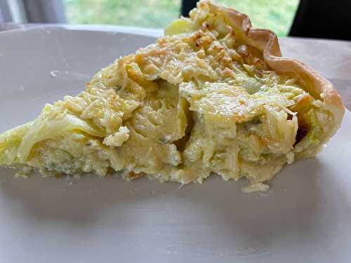 La quiche aux courgettes et roquefort 