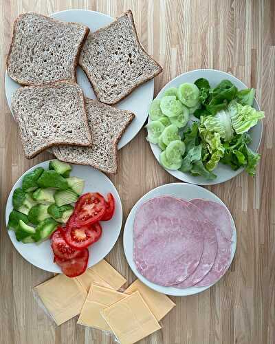 Le sandwich aux légumes 