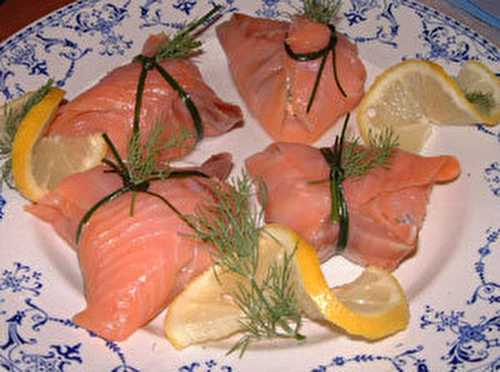 Aumonières de saumon