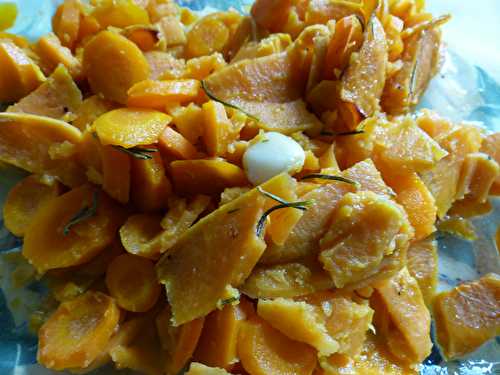 Cocotte de patate douce et carottes