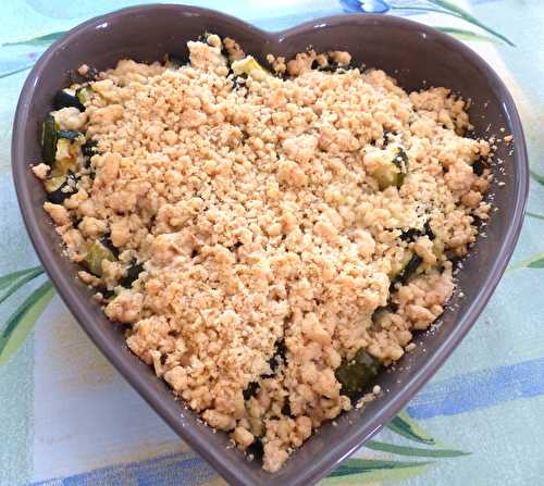Crumble de courgettes au parmesan