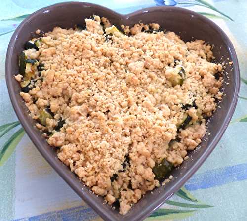 Crumble de courgettes au parmesan