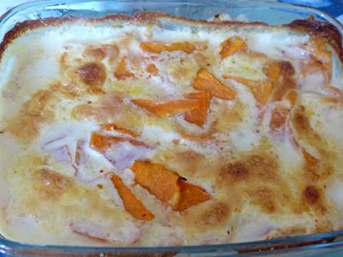 Gratin de potiron à la tomme