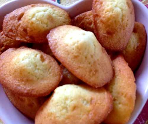 Madeleines au zeste de citron et vanille