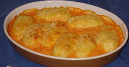 Quenelles de volaille gratinées