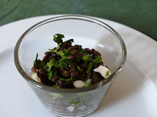 Salade de lentilles aux herbes