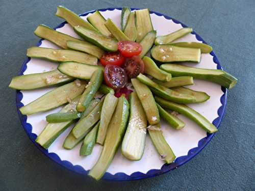 Salade de petites courgettes
