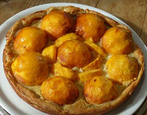 Tarte feuilletée aux pêches