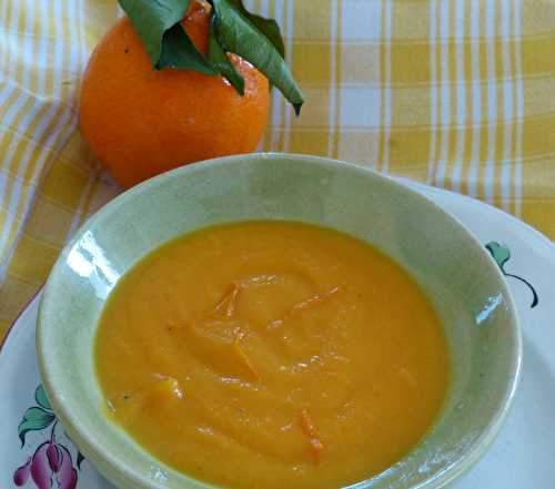 Velouté de carottes au cumin et orange