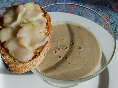 Velouté de Saint Jacques et son tartare