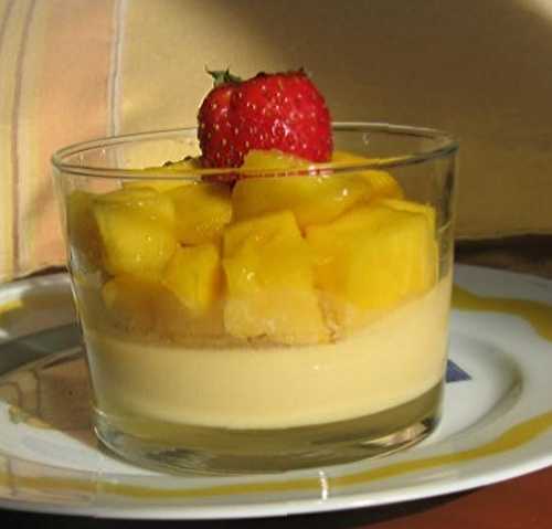 Verrine duo mangue fruit de la passion