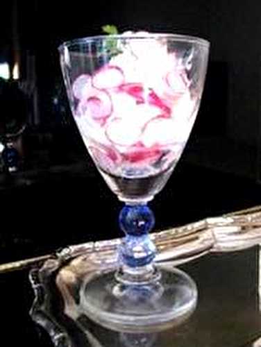 Verrine fraîche aux radis