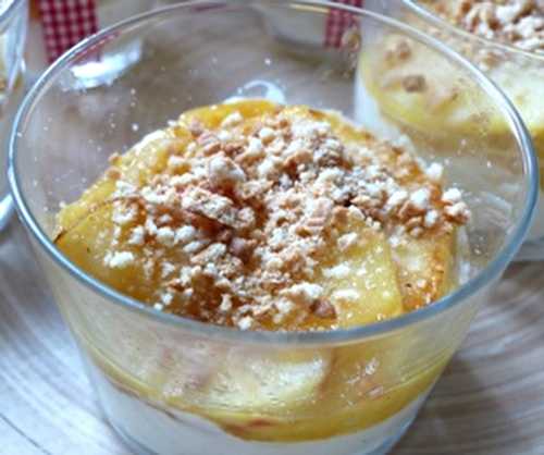 Verrine pommes et mascarpone