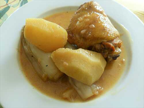 Cuisses de poulet  au cidre