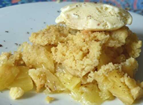 Crumble d’ananas