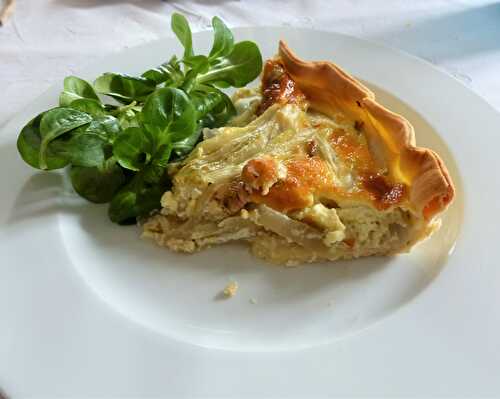 La quiche ch’ti, endives et crevettes grises