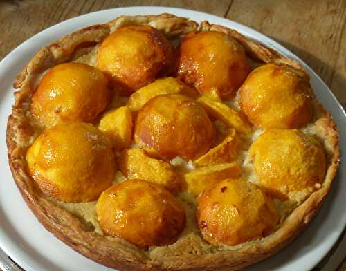 Tarte feuilletée aux pêches