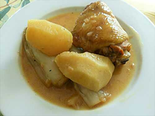 Cuisses de poulet au cidre