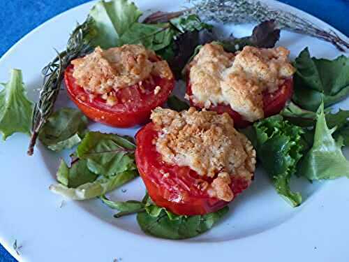 Tomates en crumble