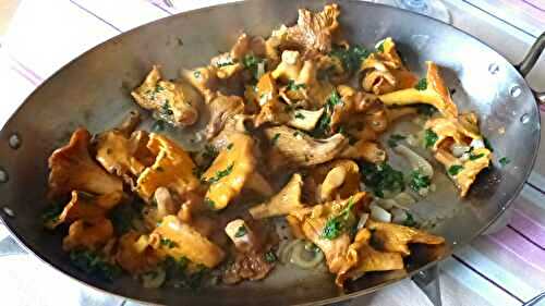 Girolles sautées à la persillade