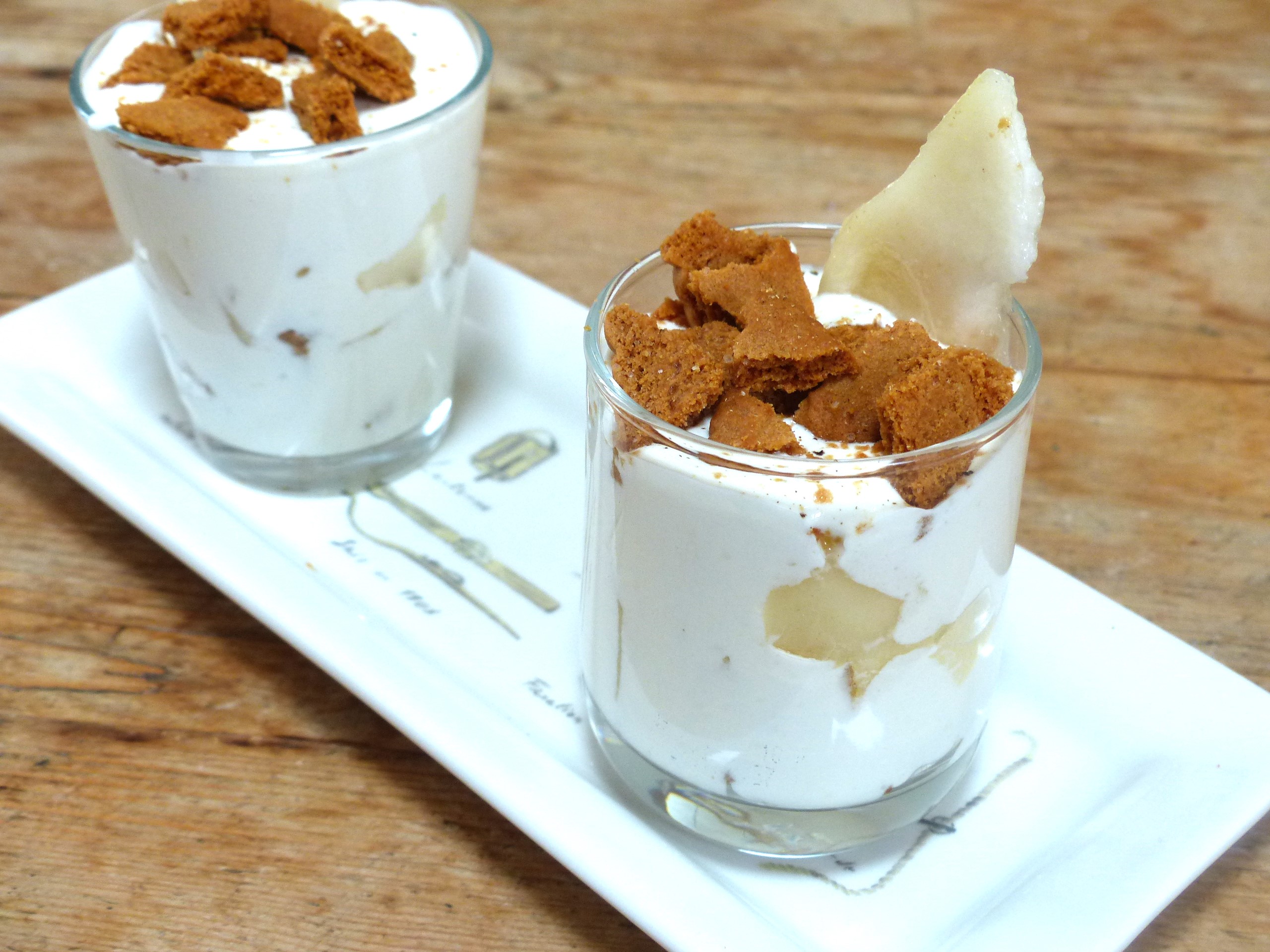 Verrine poires spéculoos