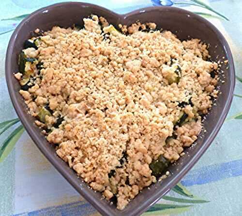 Crumble de courgettes au parmesan